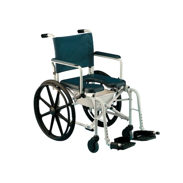 Invacare Mariner Rehab Shower Wheelchair w/ Commode Opening 18" Seat